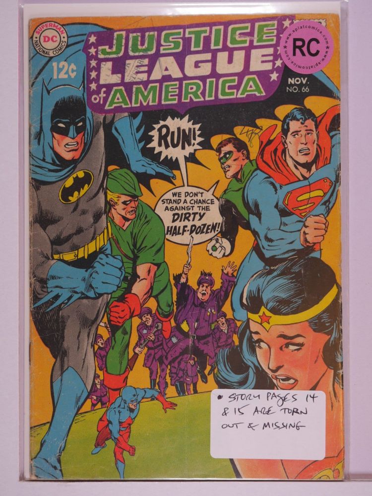 JUSTICE LEAGUE OF AMERICA (1960) Volume 1: # 0066 RC