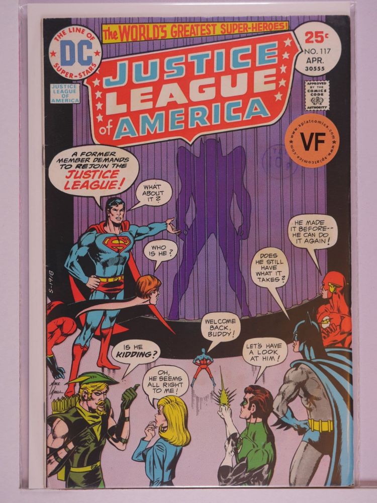 JUSTICE LEAGUE OF AMERICA (1960) Volume 1: # 0117 VF