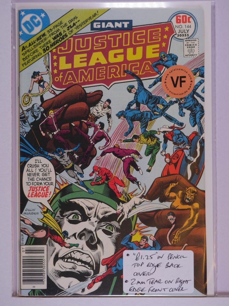 JUSTICE LEAGUE OF AMERICA (1960) Volume 1: # 0144 VF