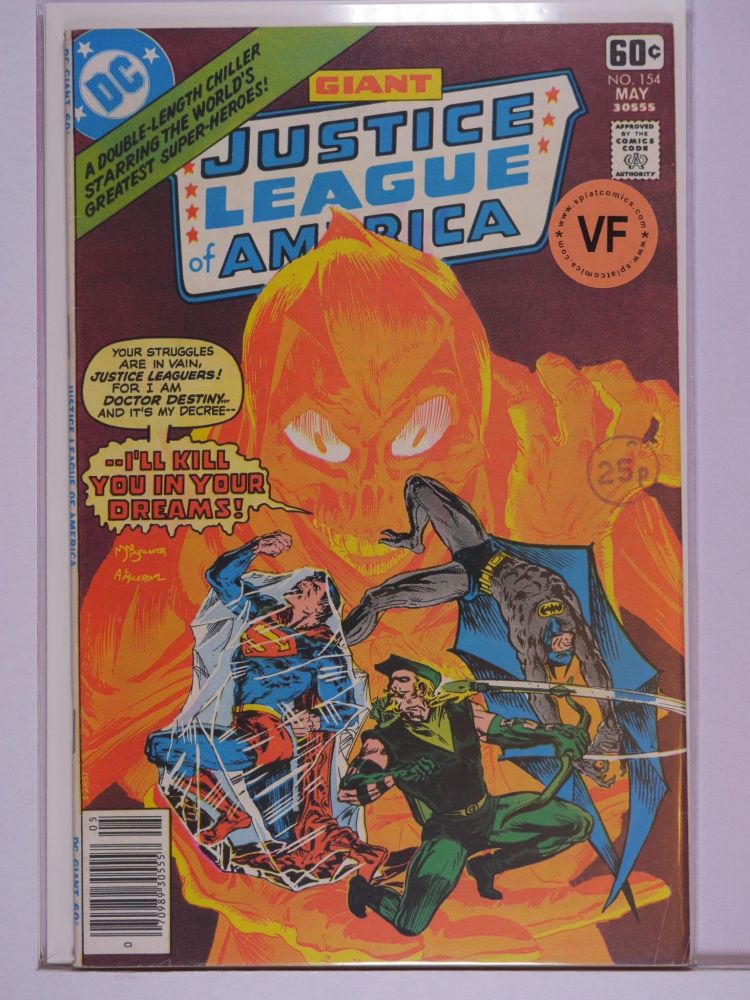 JUSTICE LEAGUE OF AMERICA (1960) Volume 1: # 0154 VF