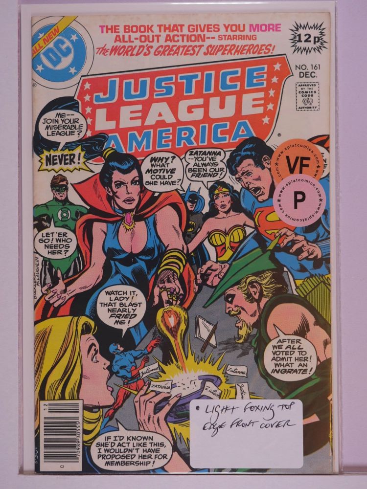 JUSTICE LEAGUE OF AMERICA (1960) Volume 1: # 0161 VF PENCE