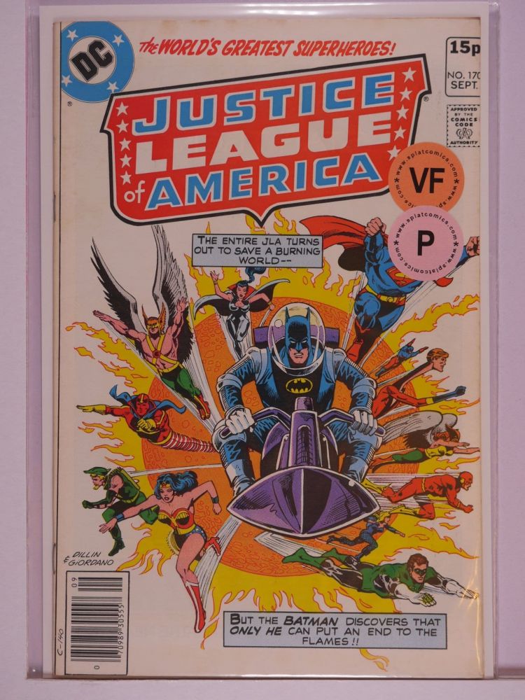 JUSTICE LEAGUE OF AMERICA (1960) Volume 1: # 0170 VF PENCE