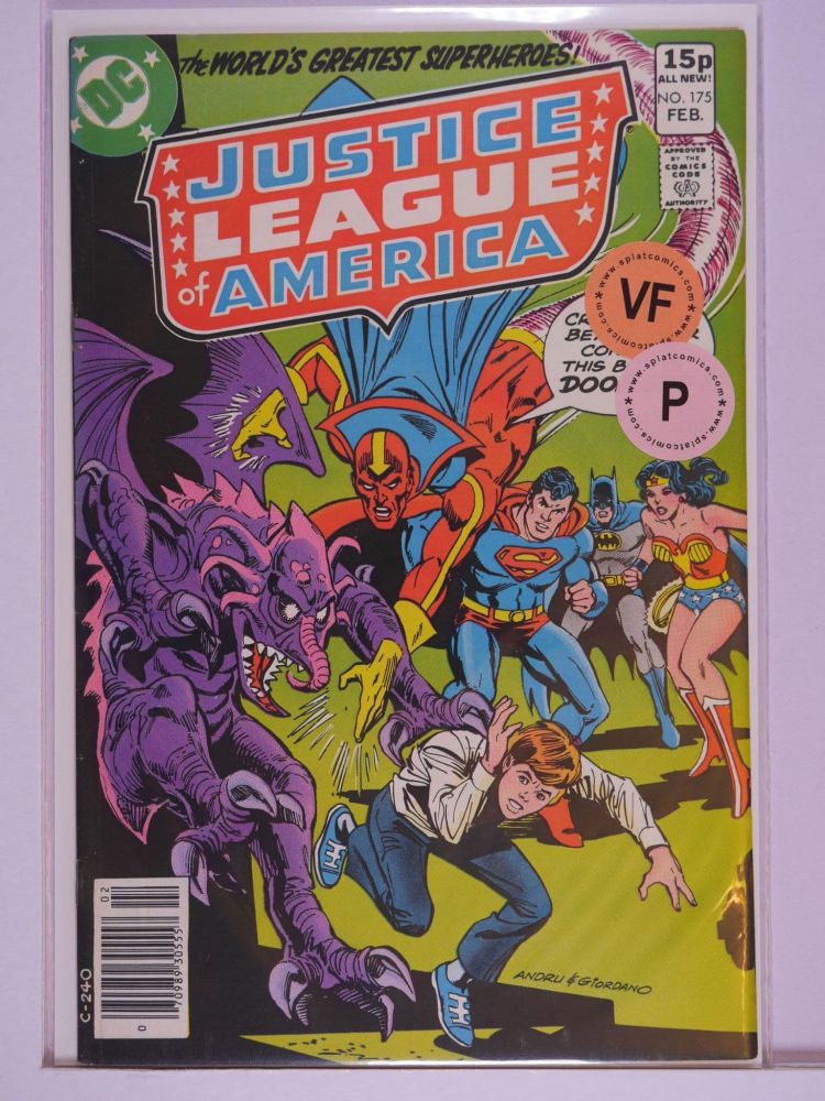 JUSTICE LEAGUE OF AMERICA (1960) Volume 1: # 0175 VF PENCE