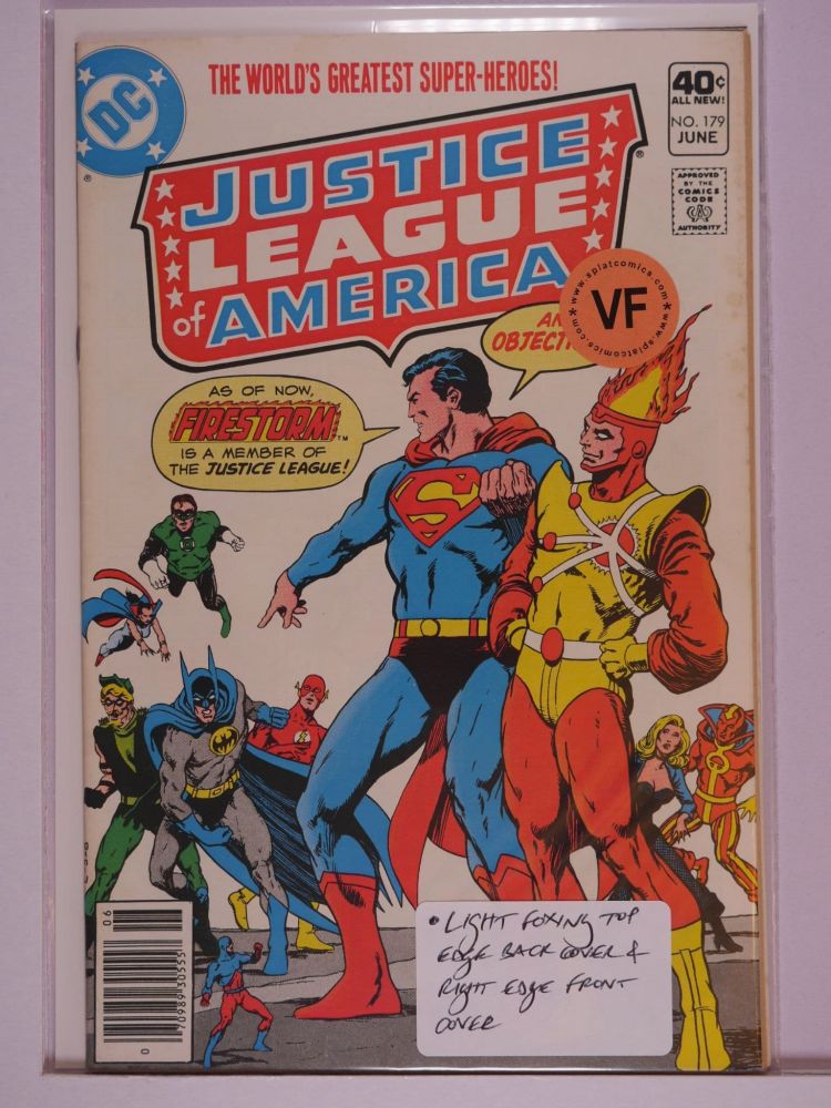 JUSTICE LEAGUE OF AMERICA (1960) Volume 1: # 0179 VF