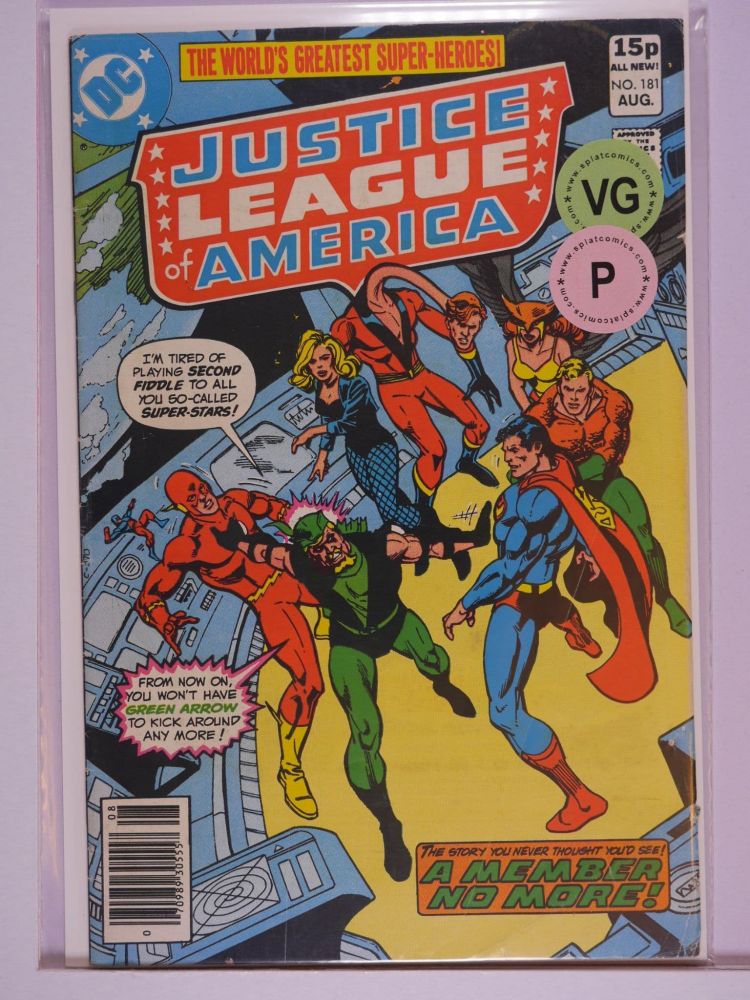 JUSTICE LEAGUE OF AMERICA (1960) Volume 1: # 0181 VG PENCE