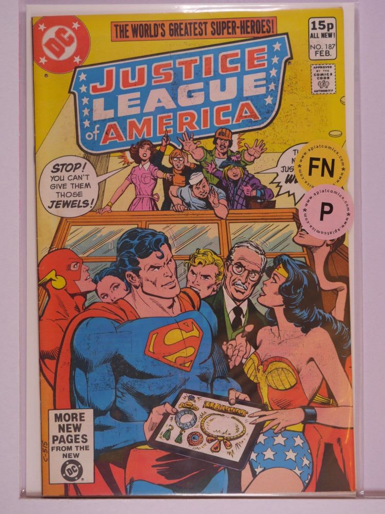 JUSTICE LEAGUE OF AMERICA (1960) Volume 1: # 0187 FN PENCE