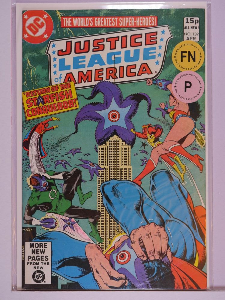 JUSTICE LEAGUE OF AMERICA (1960) Volume 1: # 0189 FN PENCE