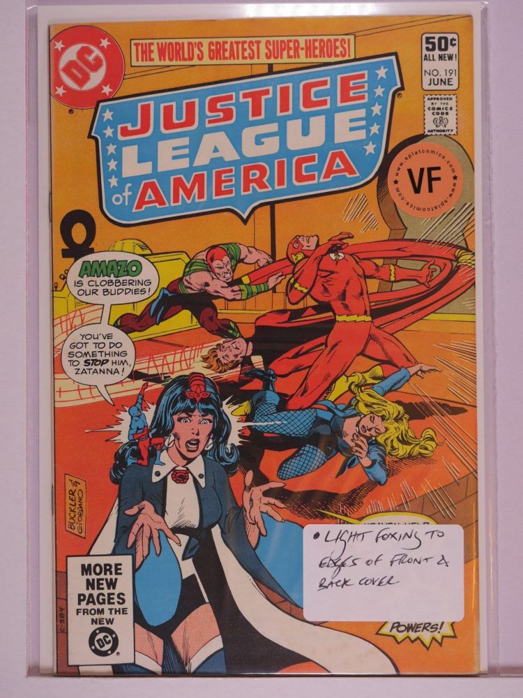 JUSTICE LEAGUE OF AMERICA (1960) Volume 1: # 0191 VF