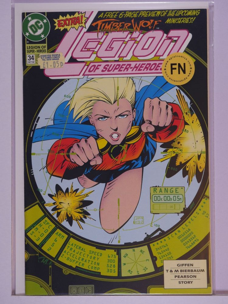 LEGION OF SUPERHEROES (1989) Volume 3: # 0034 FN