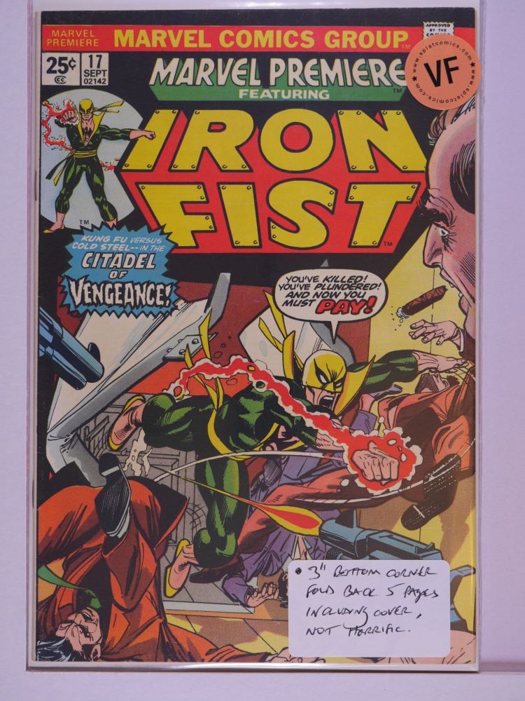 MARVEL PREMIERE (1972) Volume 1: # 0017 VF