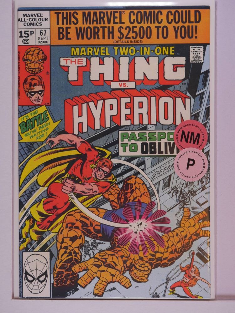 MARVEL TWO IN ONE (1974) Volume 1: # 0067 NM PENCE