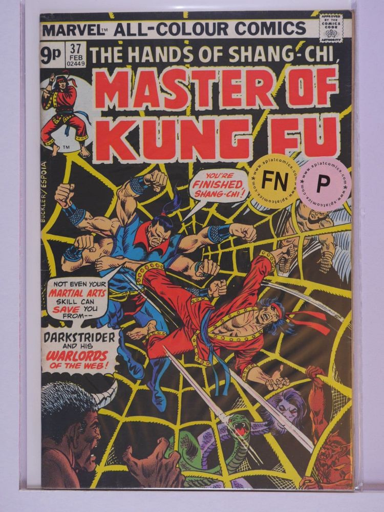 MASTER OF KUNG FU (1974) Volume 1: # 0037 FN PENCE