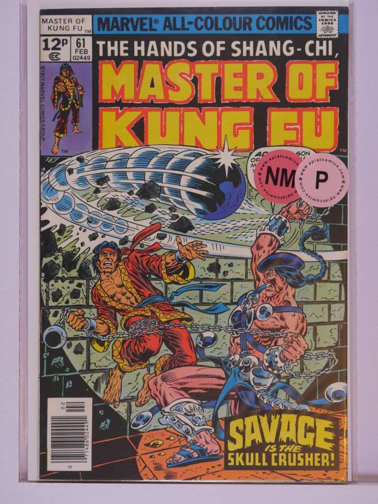 MASTER OF KUNG FU (1974) Volume 1: # 0061 NM PENCE