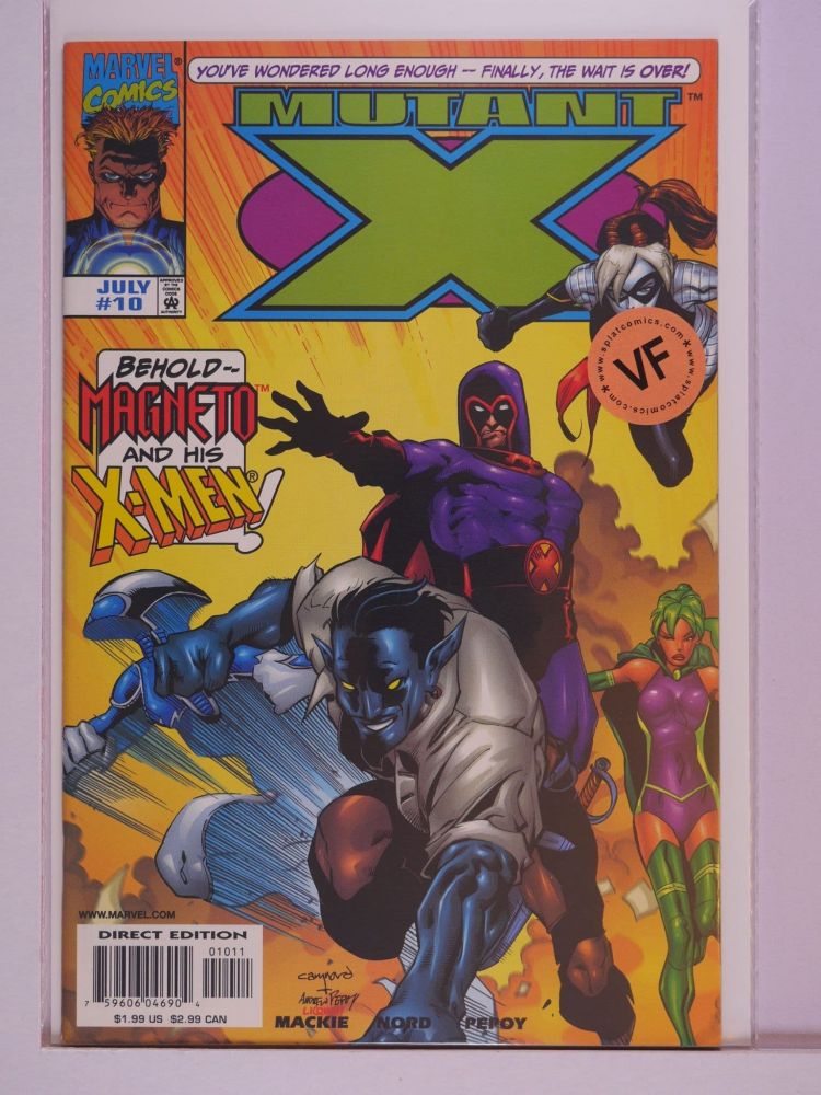 MUTANT X (1998) Volume 1: # 0010 VF