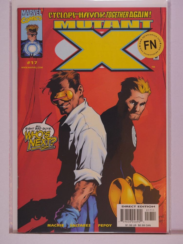 MUTANT X (1998) Volume 1: # 0017 FN