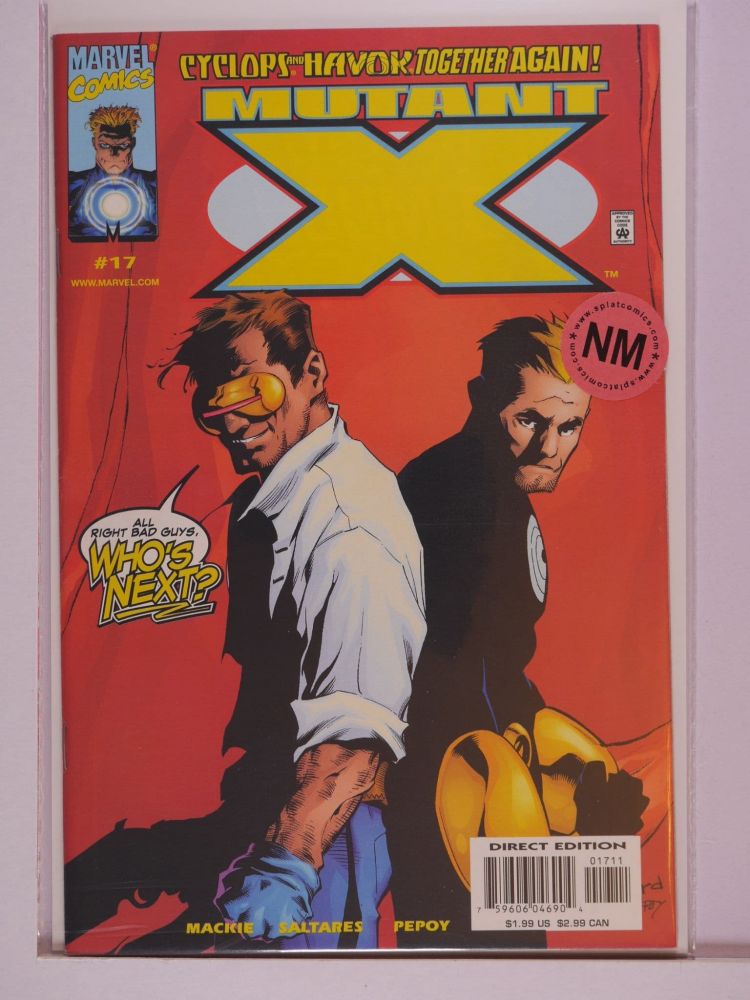 MUTANT X (1998) Volume 1: # 0017 NM