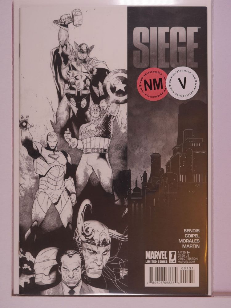 SIEGE (2010) Volume 1: # 0001 NM BLACK AND WHITE SKETCH VARIANT