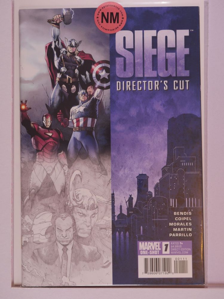 SIEGE (2010) Volume 1: # 0001 NM DIRECTORS CUT VARIANT