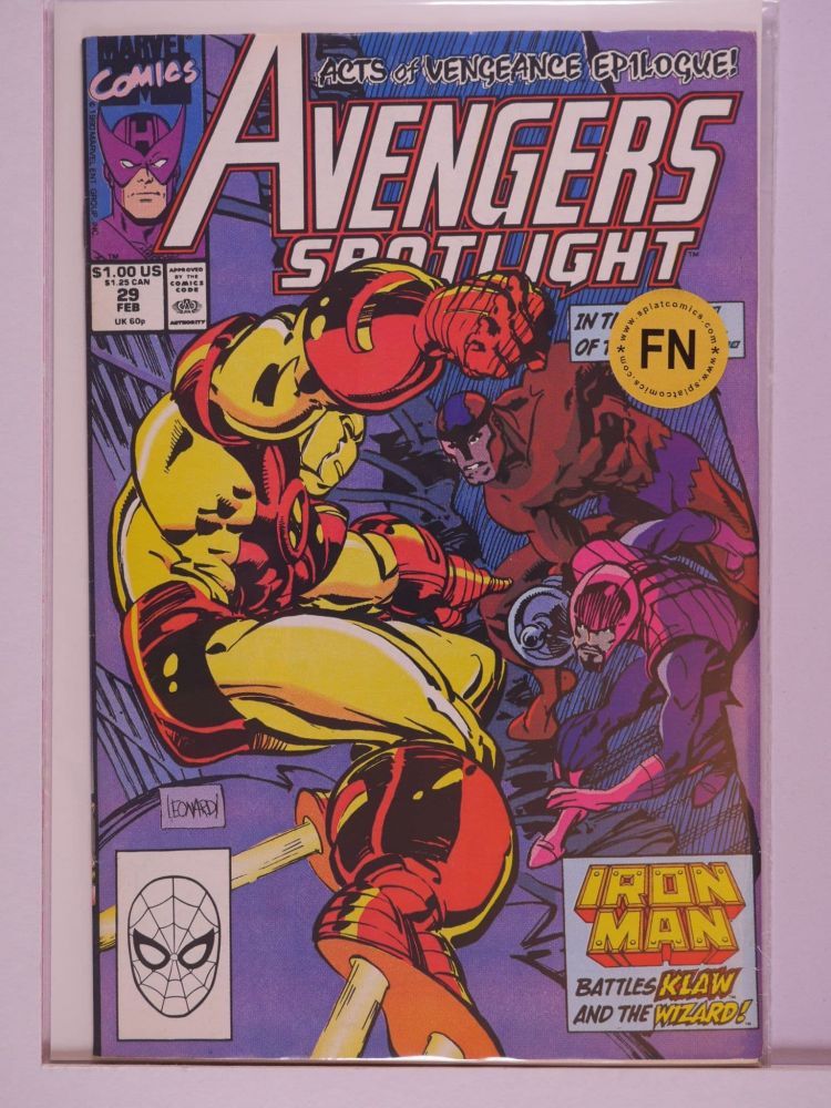 SOLO AVENGERS / AVENGERS SPOTLIGHT (1987) Volume 1: # 0029 FN