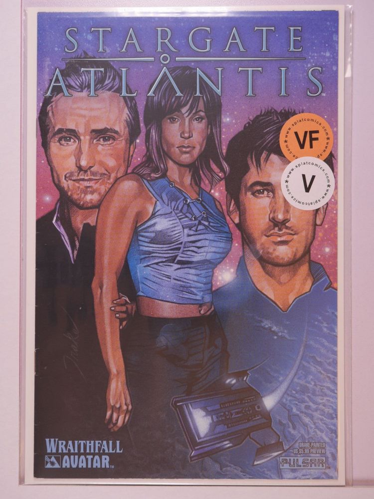 STARGATE ATLANTIS WRAITHFALL PREVIEW (2005) Volume 1: # 0001 VF DRAKE PAINTED VARIANT