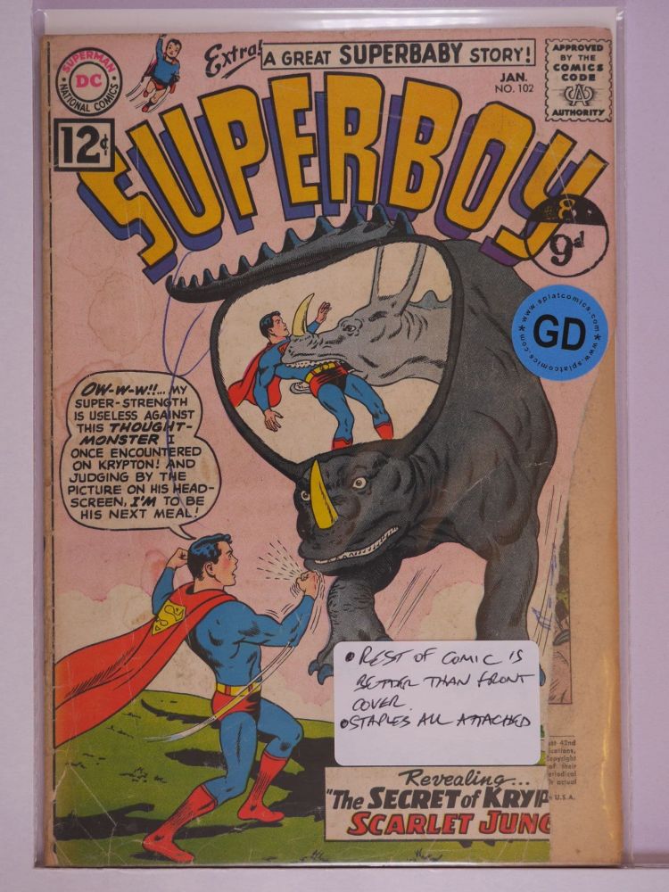 SUPERBOY (1949) Volume 1: # 0102 GD