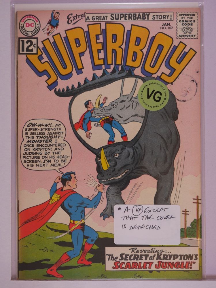 SUPERBOY (1949) Volume 1: # 0102 VG