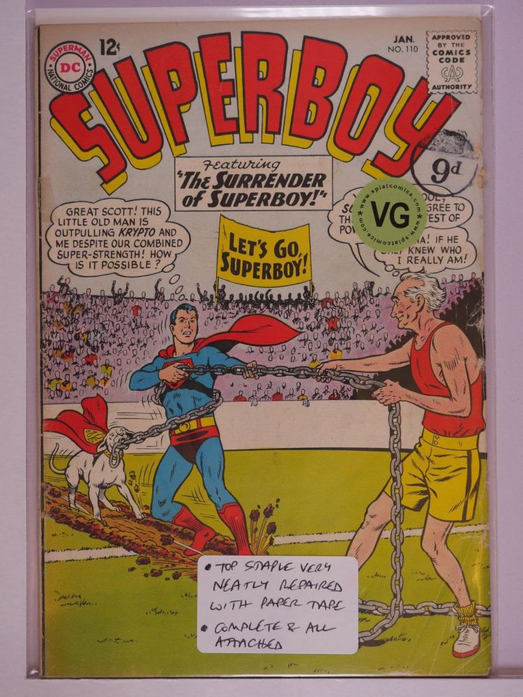 SUPERBOY (1949) Volume 1: # 0110 VG