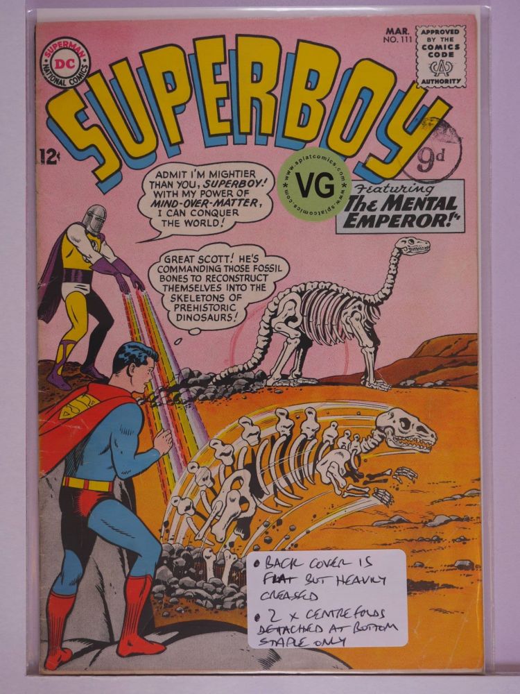 SUPERBOY (1949) Volume 1: # 0111 VG