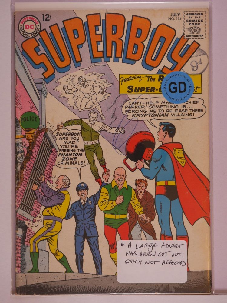 SUPERBOY (1949) Volume 1: # 0114 GD