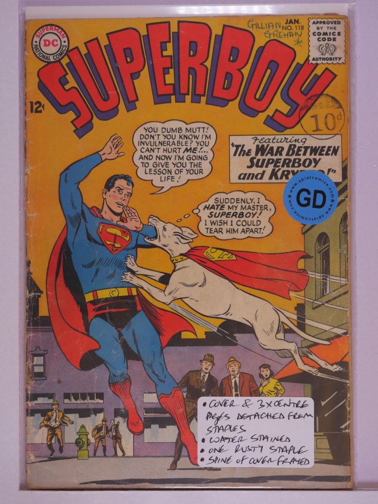 SUPERBOY (1949) Volume 1: # 0118 GD