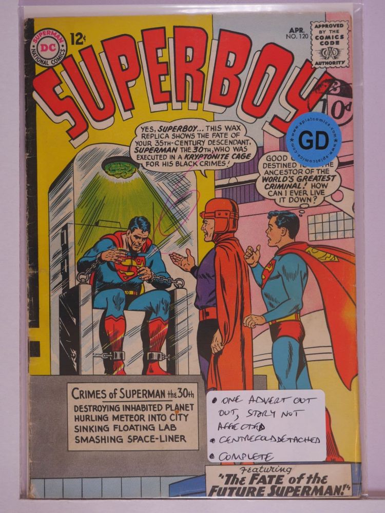 SUPERBOY (1949) Volume 1: # 0120 GD