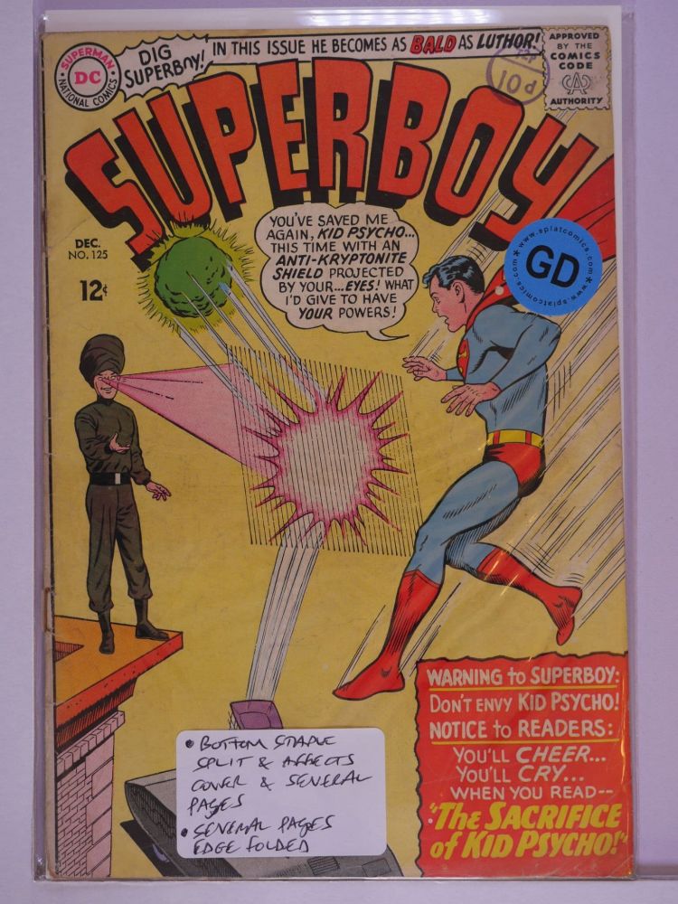 SUPERBOY (1949) Volume 1: # 0125 GD