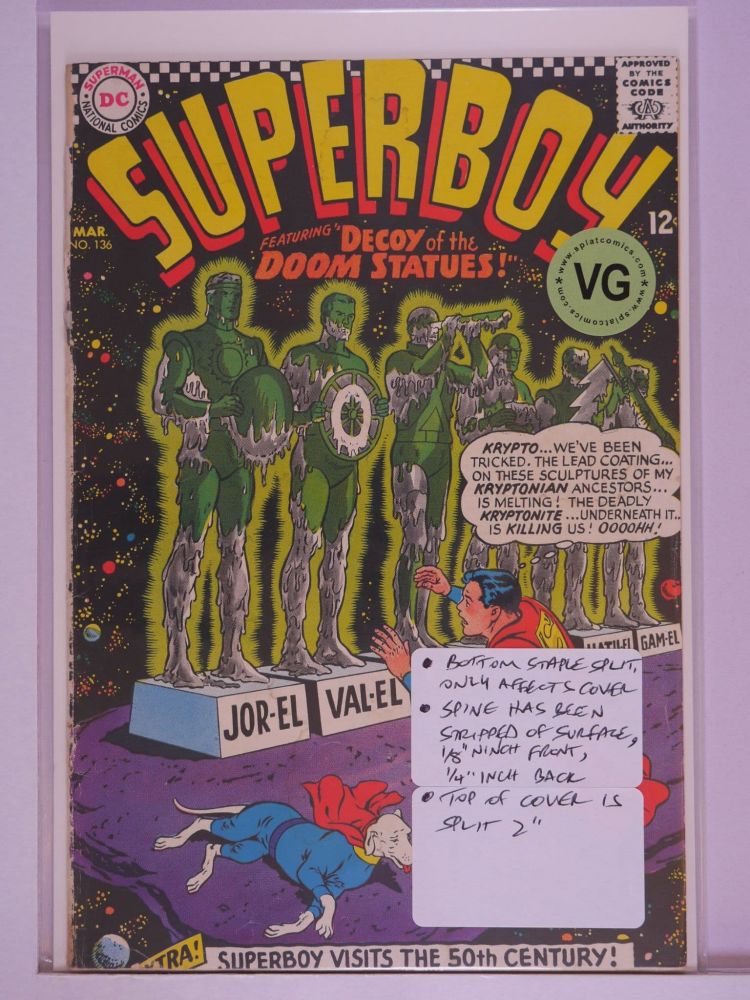 SUPERBOY (1949) Volume 1: # 0136 VG