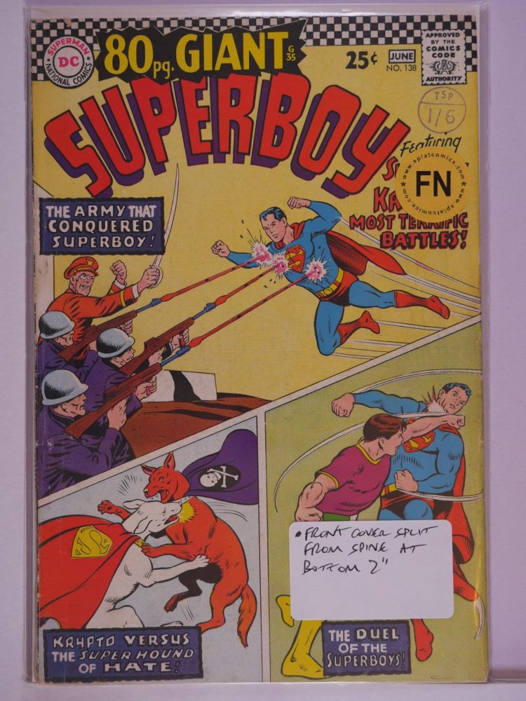 SUPERBOY (1949) Volume 1: # 0138 FN