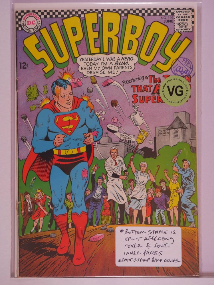 SUPERBOY (1949) Volume 1: # 0139 VG