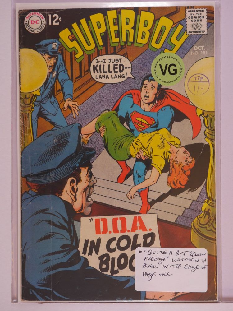 SUPERBOY (1949) Volume 1: # 0151 VG