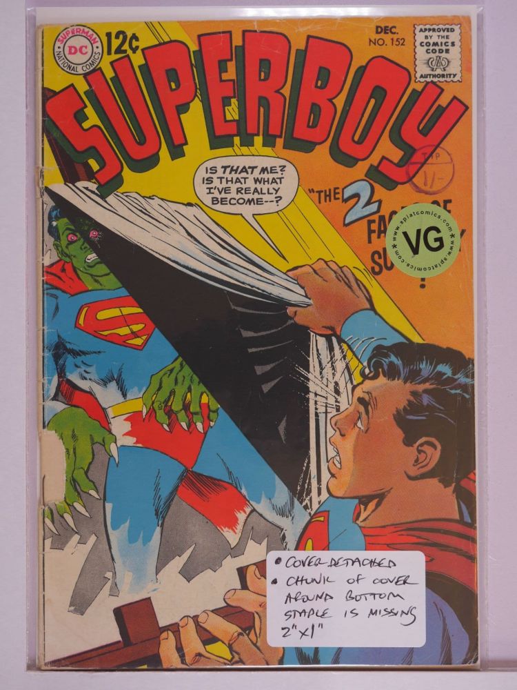 SUPERBOY (1949) Volume 1: # 0152 VG