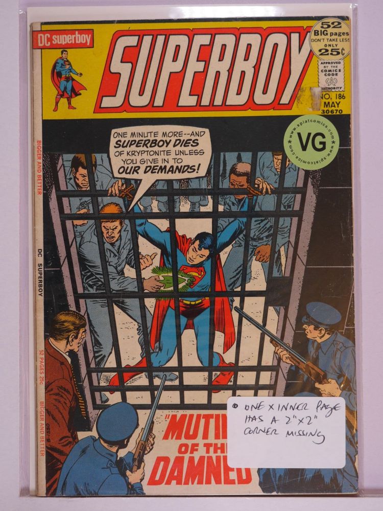 SUPERBOY (1949) Volume 1: # 0186 VG