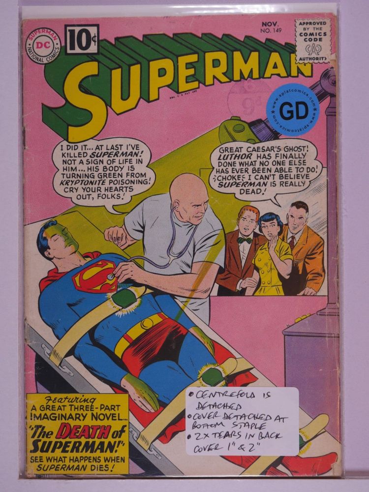 SUPERMAN (1938) Volume 1: # 0149 GD