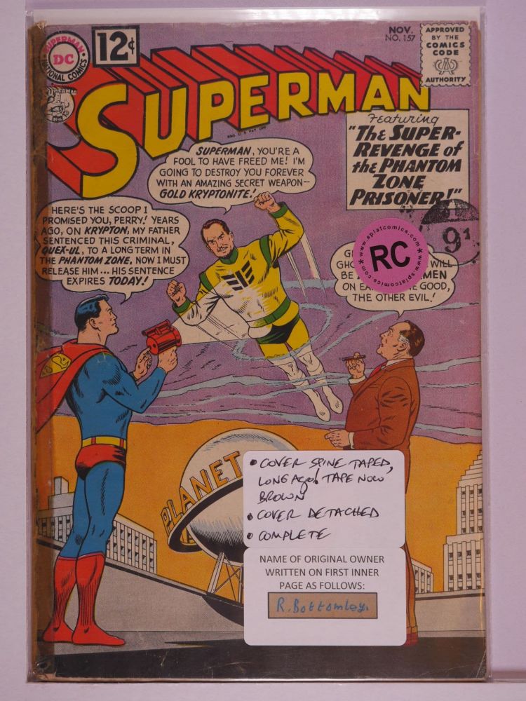 SUPERMAN (1938) Volume 1: # 0157 RC