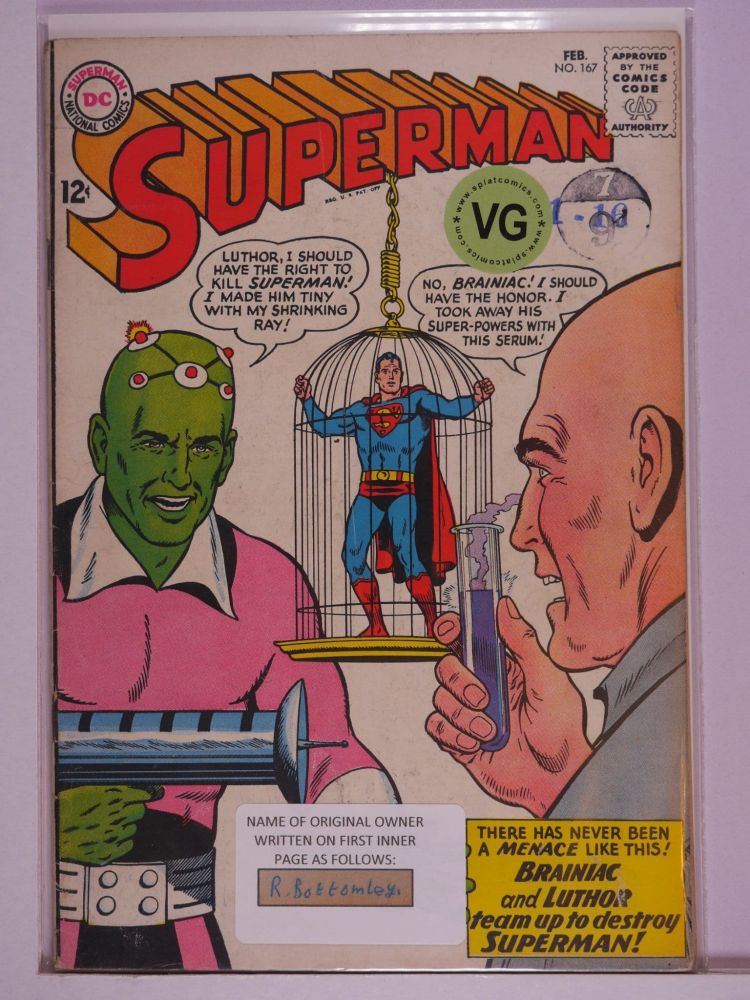 SUPERMAN (1938) Volume 1: # 0167 VG