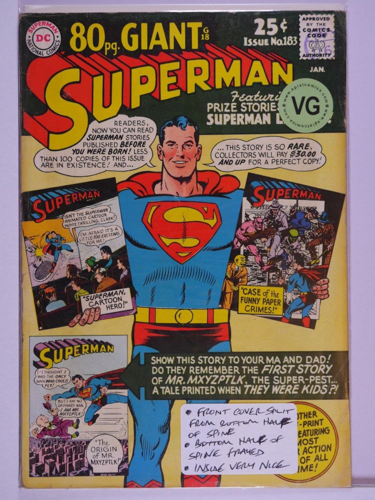 SUPERMAN (1938) Volume 1: # 0183 VG