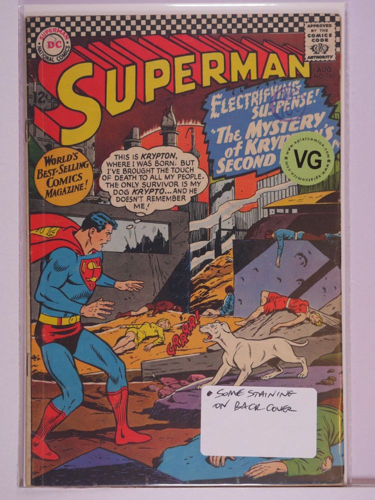 SUPERMAN (1938) Volume 1: # 0189 VG