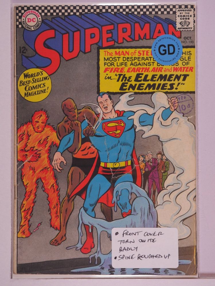 SUPERMAN (1938) Volume 1: # 0190 GD