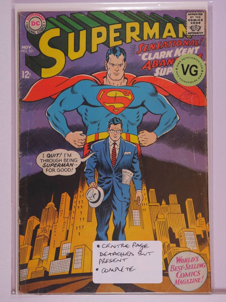 SUPERMAN (1938) Volume 1: # 0201 VG