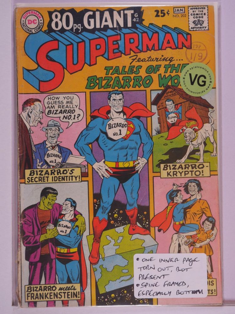 SUPERMAN (1938) Volume 1: # 0202 VG