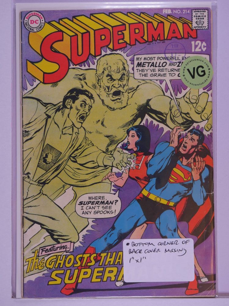 SUPERMAN (1938) Volume 1: # 0214 VG