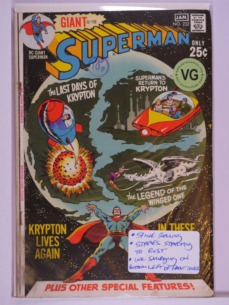 SUPERMAN (1938) Volume 1: # 0232 VG