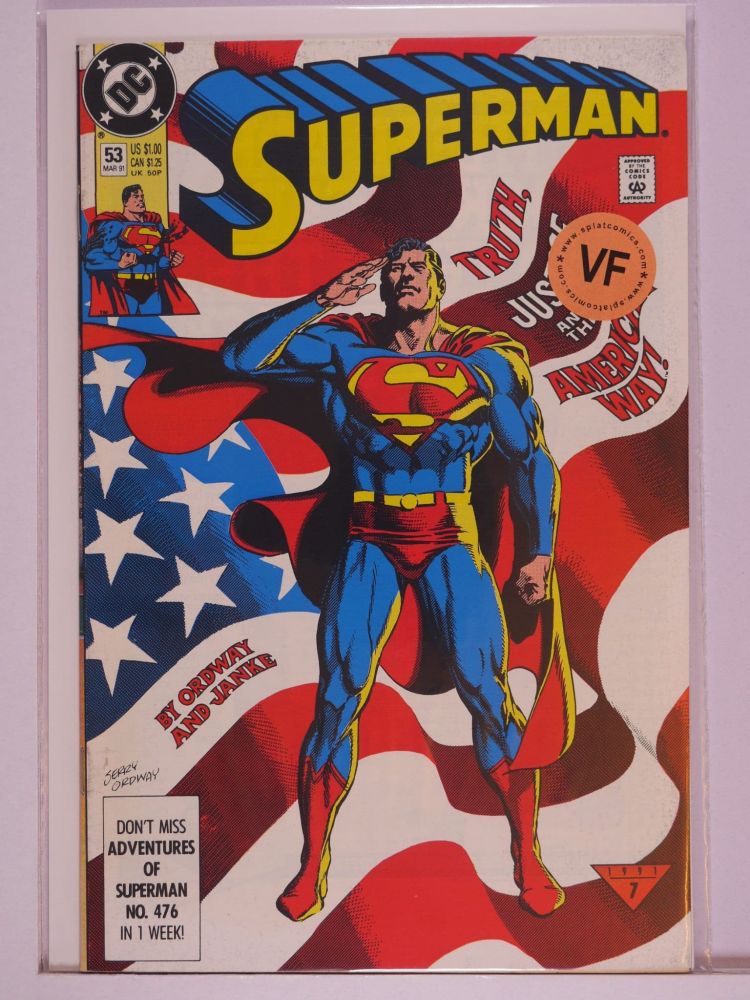 SUPERMAN (1987) Volume 2: # 0053 VF