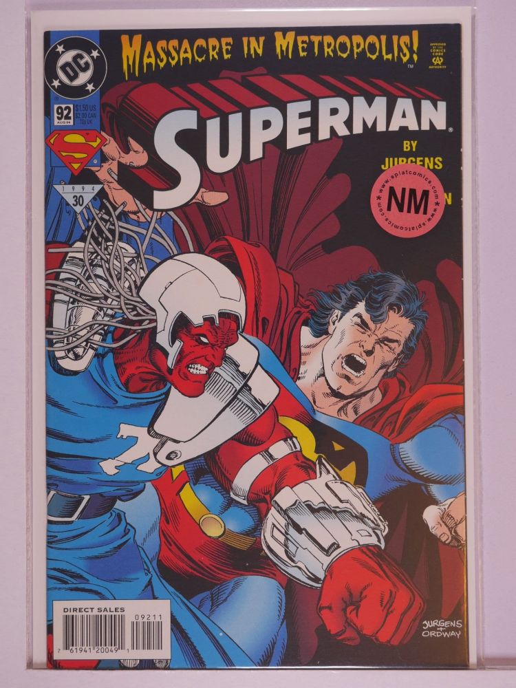 SUPERMAN (1987) Volume 2: # 0092 NM